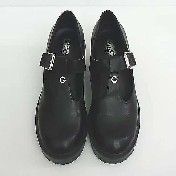 G by Guess Shoes Women's Size 10 Mary Jane Chunky Heel Buckle Strap Black Y2K - Picture 2 of 10